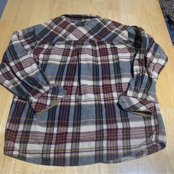 Legendary Whitetails Flannel Button Up Large Tall‎ L Brown Plaid Men's B-38 - Picture 2 of 9